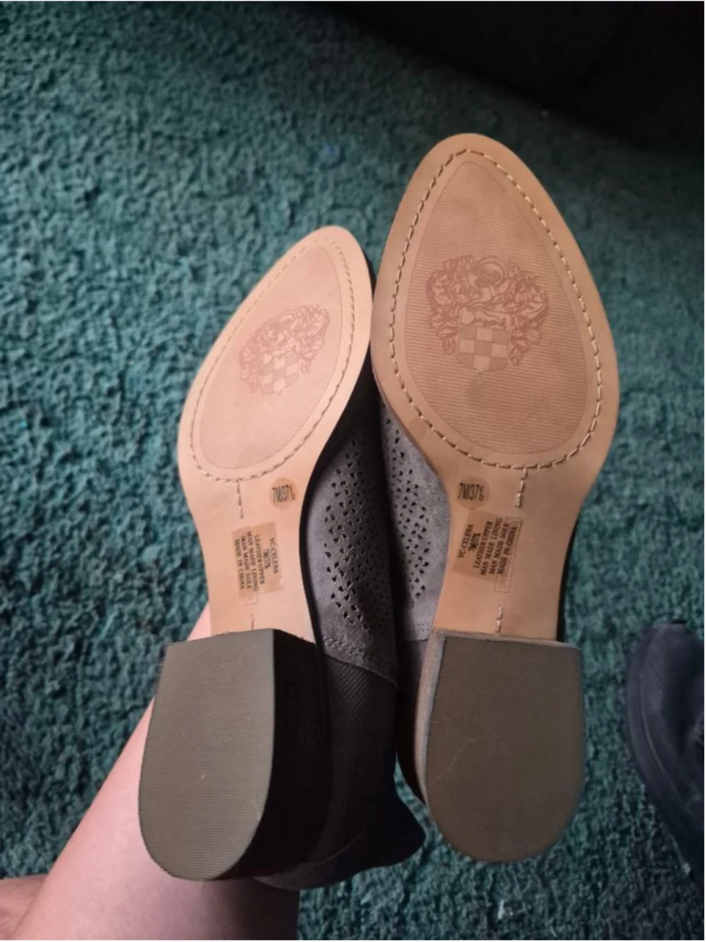 Vince Camuto Celena Ankle Booties Tan Eyelet Size 7M